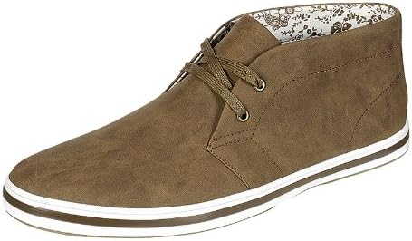 ARIDER AR3061 Men's High-Top Casual Shoes,Color:Brown, Size:9