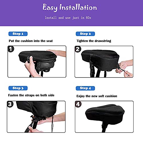image for Liyamobu Kids Gel Bike Seat Cushion Cover for Boys & Girls, 9