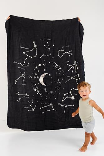 CLEMENTINE KIDS Twin Muslin Throw Blanket (Astrology)