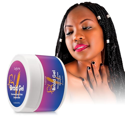 EnMart Gel para Trenzado y Estilo, Cera Control de Bordes Fuerte Antiencrespamiento, Fijador para Cabello Rizado Unisex, Estilo Trenza Despeinada DIY 250ml