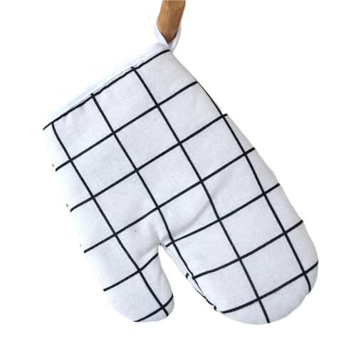Gants de cuisson cuisine blancs lot de 2 isolants pour four - 2