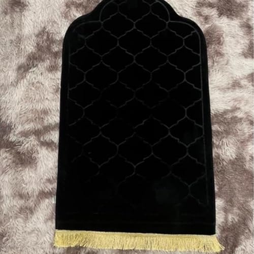 Tapis de prière islamique doux en flanelle pour le recueillement quotidien à la maison - 5