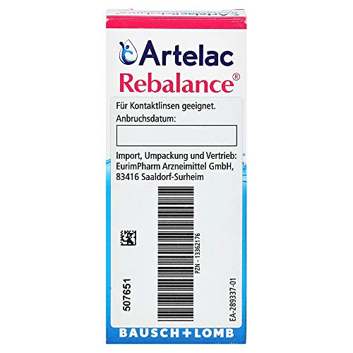 Artelac Rebalance Drops, 0.3 Fl Oz