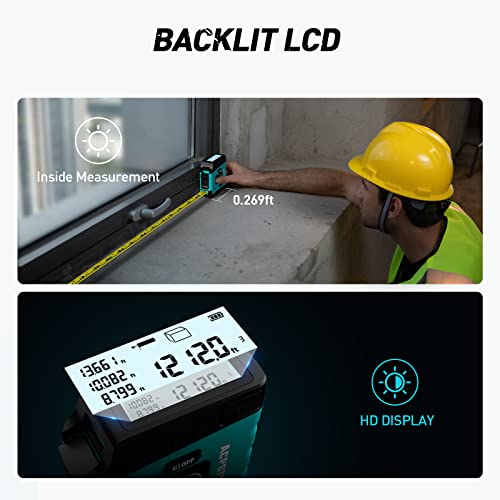 2-In-1 Digital Tape Measure - Lcd Display 16Ft Tape Measure, Usb Rechargeable Instant Data Display Tape Measure, 20 Groups Historical Memory For Accurate Measuring Acpotel #TOP2