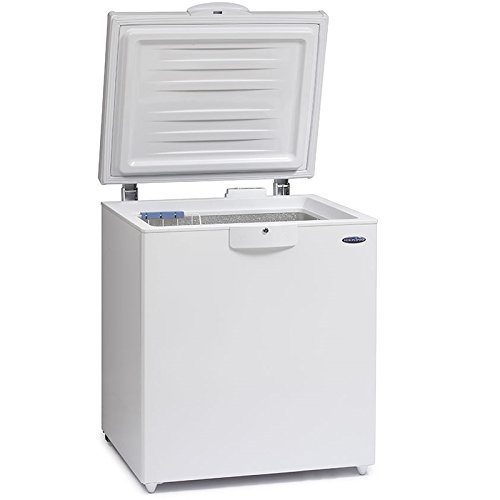 Ice King CFAP201W A+ 205 Litres Fast Freeze Lockable Chest Freezer in