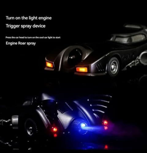 Image of 1:24 Batmobi Alloy Simulation Super Openable Cockpit with Sound & Light Also Smoke & Pull Back Car Toy for Kids [Colors as Per Stock](1:24 Batmobile Car -Multicolor)