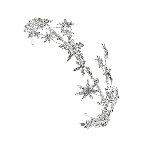 Tocados de novia para boda nupcial y corona de estrellas para mujer