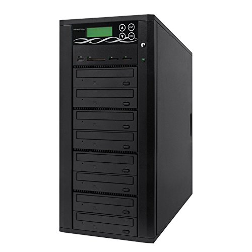 Spartan Media Mirror Flash Memory to Disc Duplicator with 1-7 DVD/CD Burners (with MS, CF, SD, USB Slots) M907-SSP