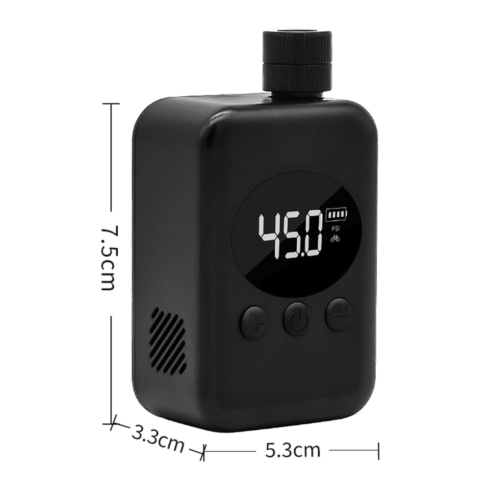Mini pompa ad aria elettrica portatile per bicicletta con valvole, adatto per bici da strada e moto,