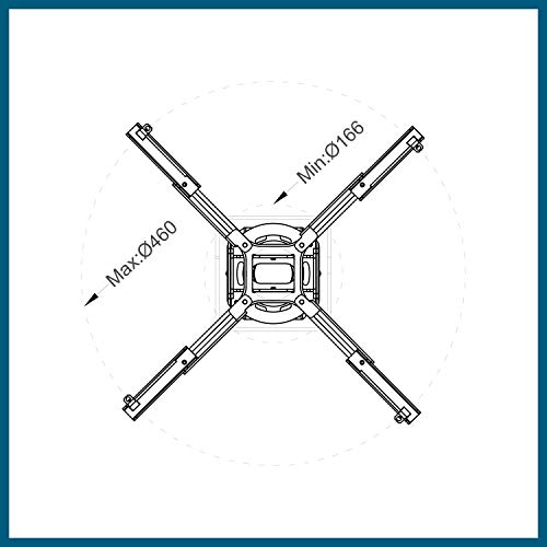 image for QualGear Pro-AV QG-KIT-TA-3IN-B Projector Mount Kit Accessory with A T