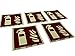 Set di 5 adesivi per estintore 5 x 5 cm, pellicola autoadesiva fluorescente
