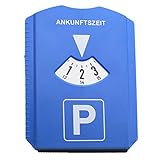 BWESOO Blue Digital Parking Timer Parking Disc with Ice Scraper European Parking Clock 24 Hour Time Display for Car Winter Packing Tools and Equipment