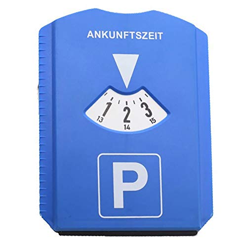 BWESOO - BWESOO Blue Digital Parking Timer Parking Disc with Ice Scraper European Parking Clock 24 Hour Time Display for Car Winter Packing Tools and Equipment - -14%