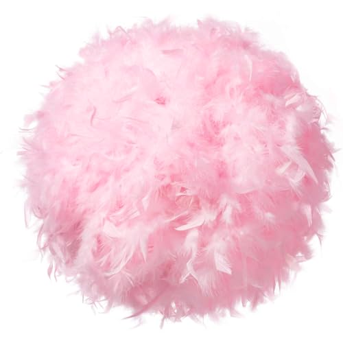 Waneway 15.7 inches Feather Lamp Shade for Ceiling Pendant Light,