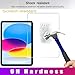 Gjinniuk Screen Protector For iPad 10th/11th Gen 10.9/11 inch 2022/2025 Model A3354/A3355/A3356/A2696/A2757/A2777, Tempered Glass Film Guard For iPad 11th/10th Generation Anti-Scratch 9H Hardness Bubble-free Clear
