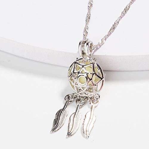 Colar Toyvian Dreamcatcher com pingente elegante e luminoso apanhador de sonhos joia apanhador de so