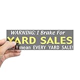 CafePress Garage Sales Sticker (Bumper) 10'x3' Rectangle Vinyl Bumper Sticker Car Decal