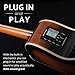 Washburn Festival EA15 Acoustic Electric Cutaway Guitar Bundle with Flame Maple Veneer Top, Includes Strap, Picks, Clip-On Tuner and Extra Set Of Strings (EA15ATB-BNDL)