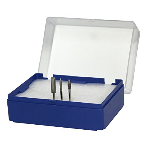 Empty Nail Drill Bit Storage Box Blue (can hold 50 bits