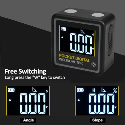 Inclinómetro digital portátil con modo dual y pantalla LCD miniatura 4