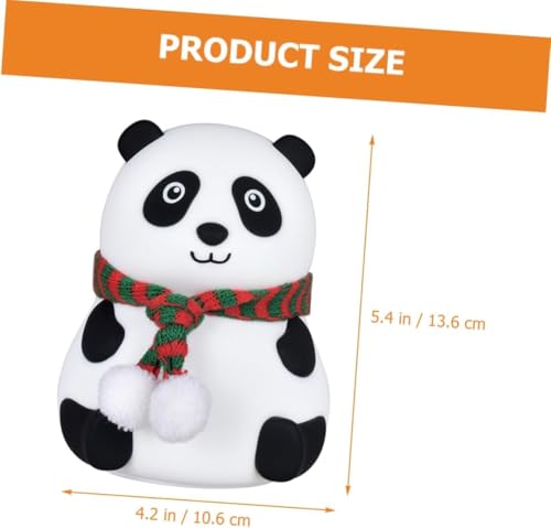 Image of PLUSPOINT Panda Cute Desk Lamp for Kids, Rechargeable Small Desk Lamps with Adjustable Neck,Desk Night Lights, Kawaii Accessories, Kawaii Room Decor for Boys Girls Gifts