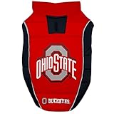 Pets First Collegiate Ohio State Buckeyes Puffer Vest for Dogs & Cats. Size Small. Warm, Cozy, and Waterproof Dog Coat, for Small and Large Dogs/Cats.