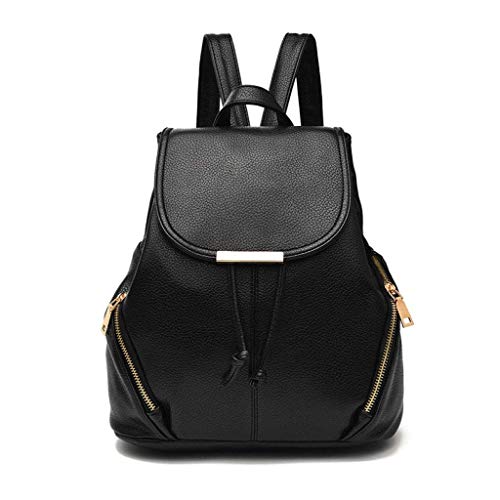 Sac à dos pour femmes en cuir PU un sac à épaule léger et décontracté