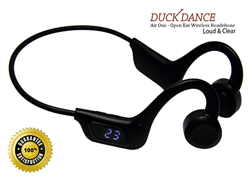 Open-Ear True Wireless Stereo Headphones Over Ear Air Conduction Loud And Clear Headset Wireless Hands-Free Pain Free Headphones For Cycling Driving Hiking Students Ears Pain-Free Earphone (Black) #TOP3