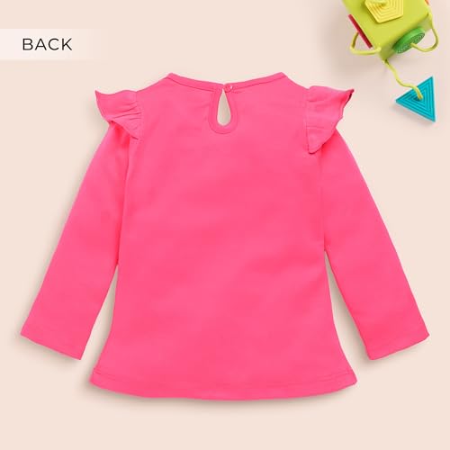 Image of LuvLap Baby Girls 100% Cotton Full Sleeve Girls Top, Pack of 02