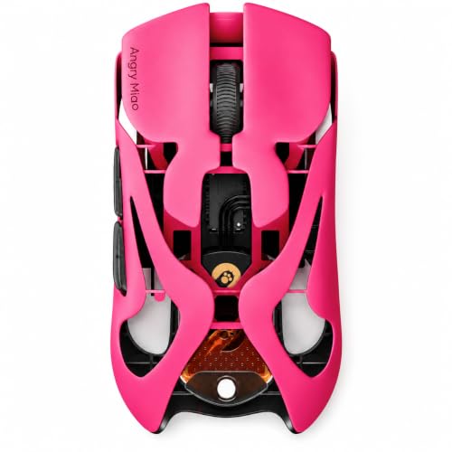 Image of Angry miao AM Infinity Mouse .97 Wireless Gaming Mouse 47g Ultra-Light PAW3950 Sensor, 8K Dual Polling Rate 30,000 DPI, Claw & Fingertip Grip Optimized, 1.2s Hot-Swap Fast Charge, Tri-Mode Mouse Pink