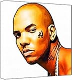 The Game - Pop Art Print (Multicolour; White Background) 30 x 30 x 2.5 cm Medium Square Deep Box Canvas