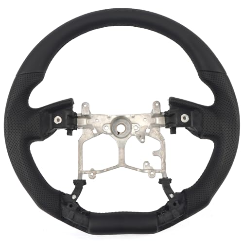 HIGH FLYING for Toyota 4Runner 2010-2024, Tundra 2014-2021 Tacoma 2012-2023 Steering Wheel Replacement Part BLACK Perforated Leather No Strip (No Heating Function)