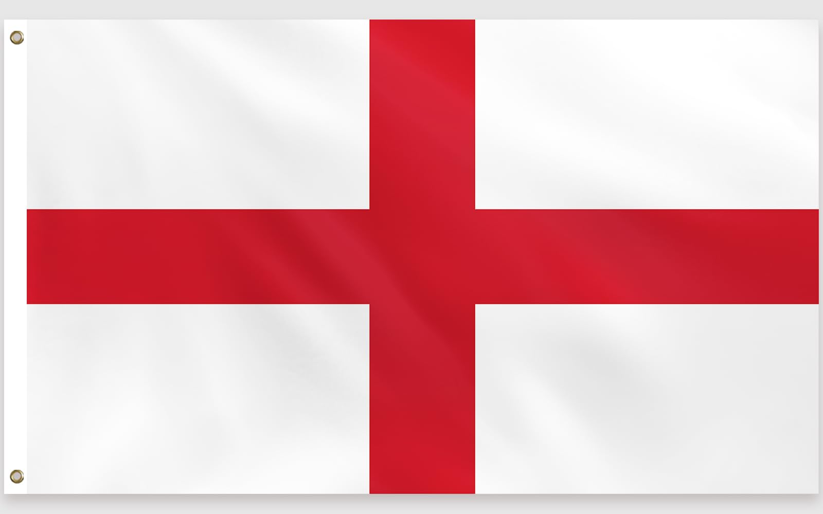 PartyYaa England Flag, 5ft x 3ft St Georges Flag for Party Decorations Single Side with 2 Brass Eyelets, Waterproof