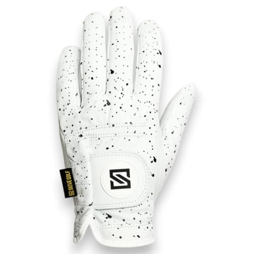 SKIVE Golf Premium Golf Glove | 100% AAA Cabretta Leather | Cool Golf Gloves Men | Serious Feel & Performance | Mens Golf Glove Left Hand