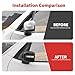 SQQP Exterior Side Rearview Mirror Caps Cover Trim Fit for Jeep Renegade 2016-2025(Black)