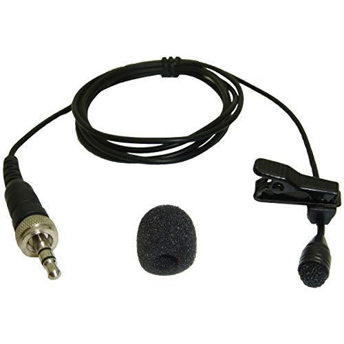Micronic MINIATURE LAVALIERE (LAV MIC) MICROPHONE CLIP ON LAPEL/TIE FOR SENNHEISER 3.5mm LOCKING JACK PLUG RADIO TRANSMITTER EW100 EW300 EW500 G2 G3 SK20 XSW