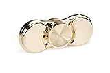 Fidget Spinner EDC Toy Premium Brass Metal CNC Made. Helps Relieve Stress, Boredom and Increases Focus for ADHD ADD Autism - Handheld and Table Top Design (Brass)