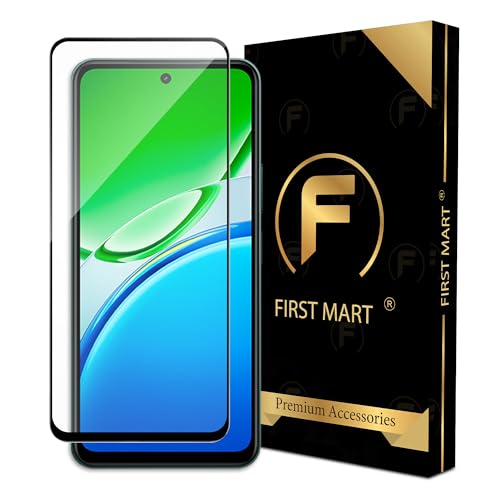 Image of FIRST MART Military-Grade Gorilla Tempered Glass For Redmi Turbo 4 Pro (6.83 Inch) With Edge To Edge Screen Coverage and Easy Installation Kit| Black