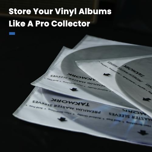 Mangas internas de papel de arroz de disco de vinil: mangas LP antiestáticas de 30,5 cm, gravação de