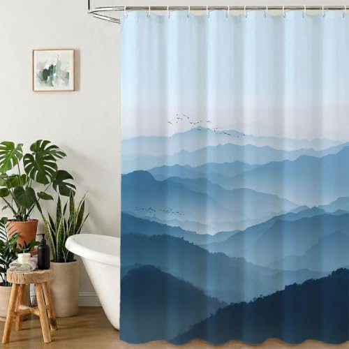 Rideau de douche anti-moisissure et imperméable 100x200 lavable en machine - 2
