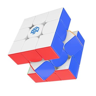Bukefuno GAN 15 Maglev UV 3x3 Magnetic Magic Cube Speed Puzzle GAN15 Maglev UV 3x3 Stickerless Cube Magic GAN15 M UV 3x3x3 Gans 56mm Cubes 2024 Flagship (UV Coated Glossy)