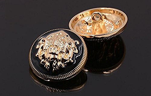 10PCS Clothes Buttons, Fashion Sewing Button Round Shaped Metal Button Set for Men Women Blazer Coat, Uniform, Shirt - Image 4