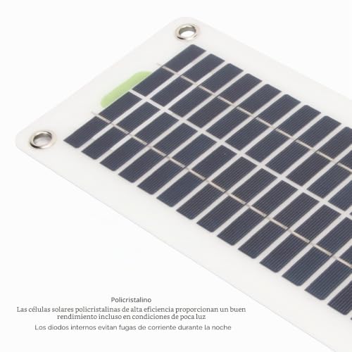 Panel solar impermeable 30W con dos salidas USB y doble voltaje 3