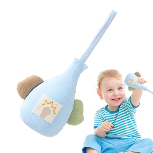 赤ちゃんのおもちゃのガラガラ、赤ちゃんのガラガラ,綿のぬいぐるみのなだめる土砂袋 | 漫画のガラガラスティックソフトハンドグリップシェーカー教育鎮静おもちゃ男の子の女の子