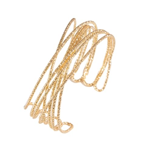 Image of Shining Diva Fashion Gold Plated Stylish Kada Bangle Cuff Bracelet for Women (rrsd16101b) (Gold)
