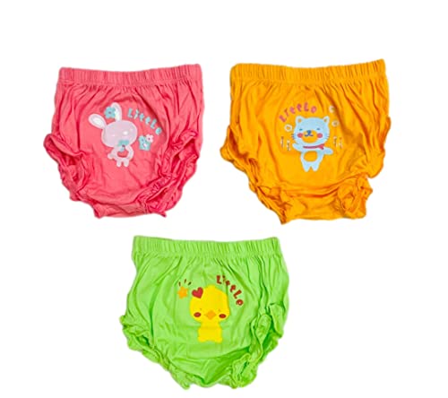 Image of heartbury Cute and Colorful Baby Girls Frill Panties 100% Organic Cotton Underwear /Rompers /Briefs /Panty /Bloomers