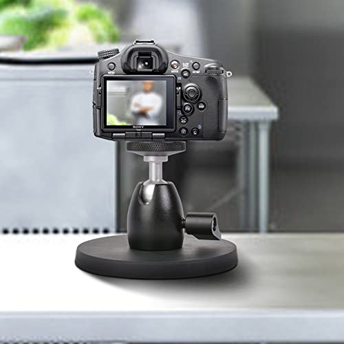 Magnetic Camera Mount Base With Mini Ball Head And Gopro Adapter For Action Camera Go Pro Hero/Dji Osmo / Insta360 /Blink Camera, Wyze Cam, Small Dslr, Security Camera, Light & More With A 1/4"-20 #TOP6