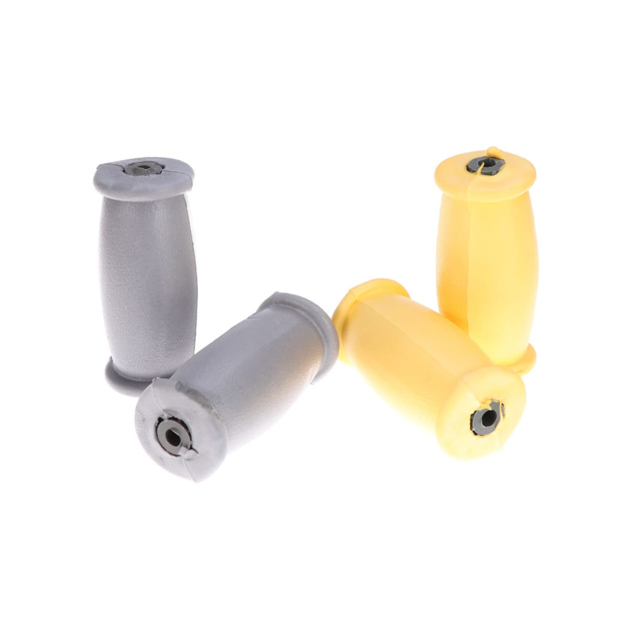 UTHCLO Pair Crutch Accessories Solid Crutch Replacement Hand Grips Crutches for Adults Crutch Feet Caps Arm Crutches Handle Pads Krücken Cracked Crutch Hand Pads Bat Drawstring Tips Grey