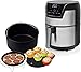 Princess 182026 Digital Aerofryer XXL - Freidora de Aire Caliente fácil de Limpiar, 4.5 litros,Acero Inoxidable + Princess 182012 - Set de accesorios para Aerofreidoras XXL modelos 182025 y 182050