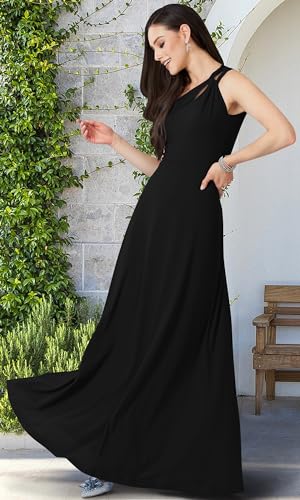 KOH KOH Womens 2025 Long Bridesmaid Cocktail Evening Sleeveless Maxi Dress Gown2